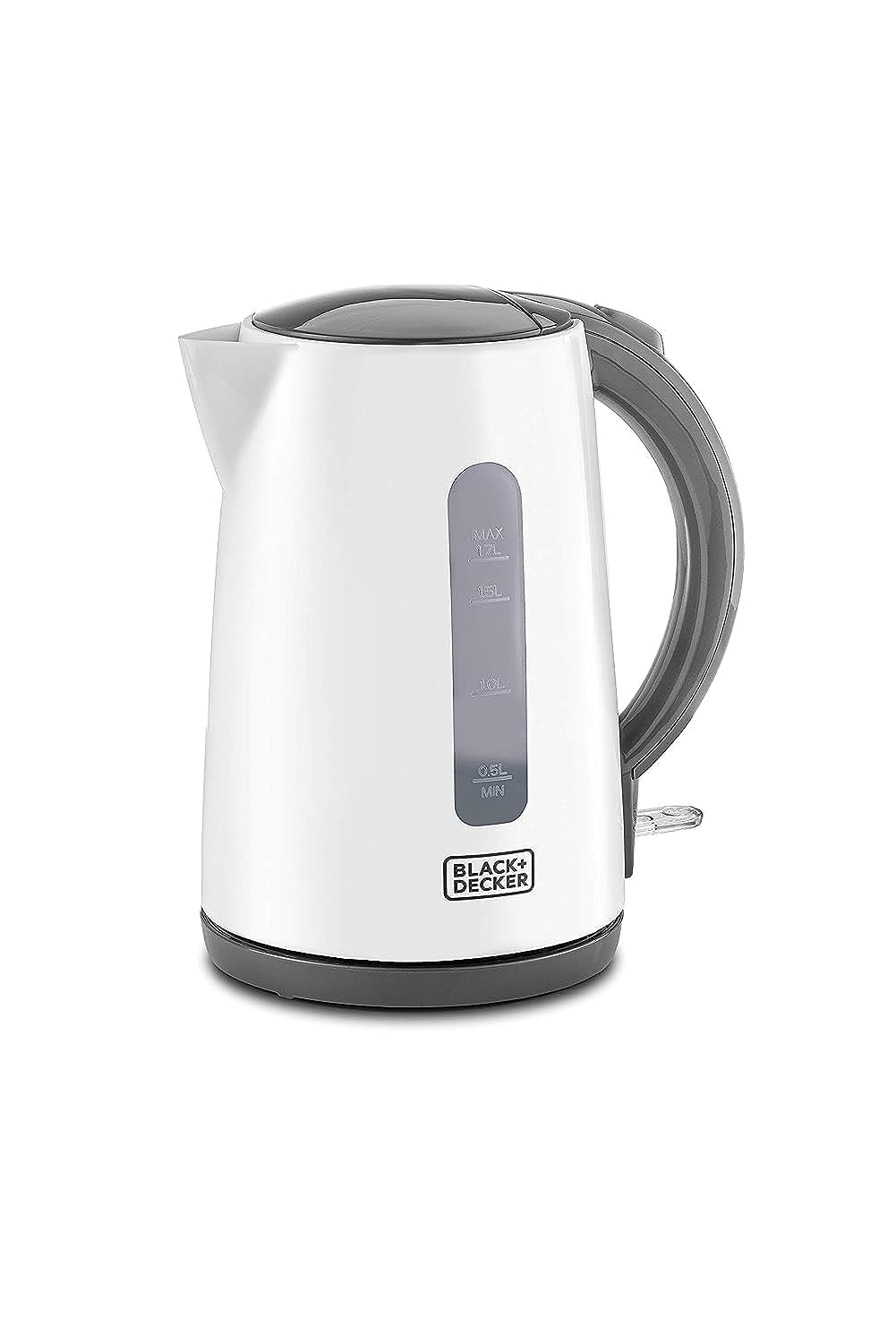 Black & Decker 1.7L Concealed Coil Kettle, Jc70-B5, White, Plastic Material