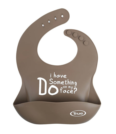 True Gold Silicon bib with pouch