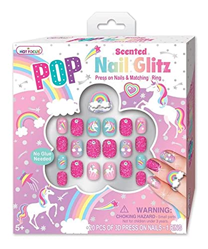 Hot Focus Unicorn Pop Scented Glamour Nails