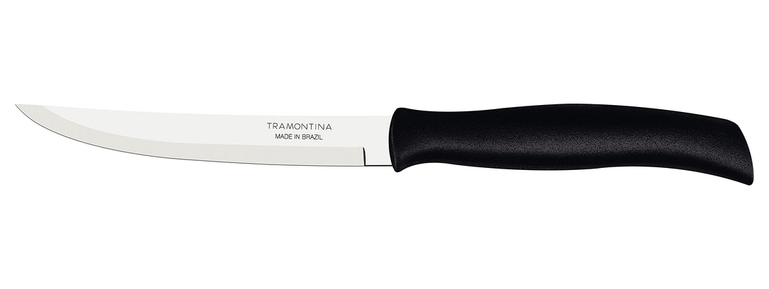 TRAMONTINA Knife, Kitchen Knife for Everyday Cutting – Traditional – Kitchen – Polypropylene - Plain Edge – 5-Inch – Blue