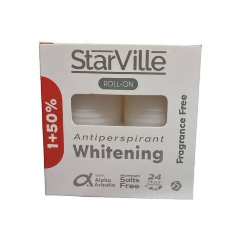 Star Ville | Whitening Roll On (Fragrance Free) 2 Pcs