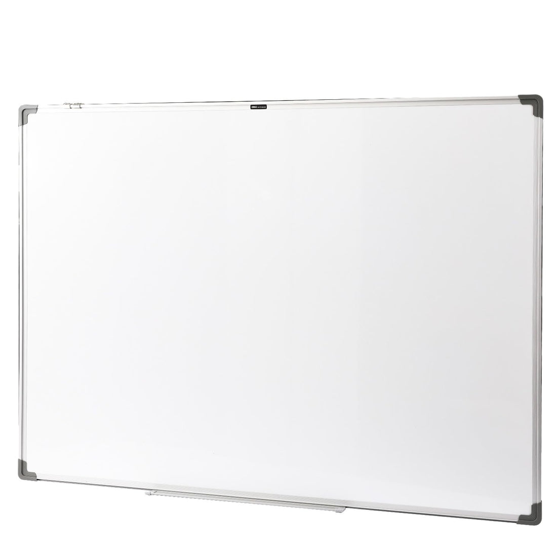 Metal Magnetic Whiteboard with Aluminium Frame, Movable Hooks, Horizontal Wall-Mount, for Home and Office Writing (90 * 120 cm)