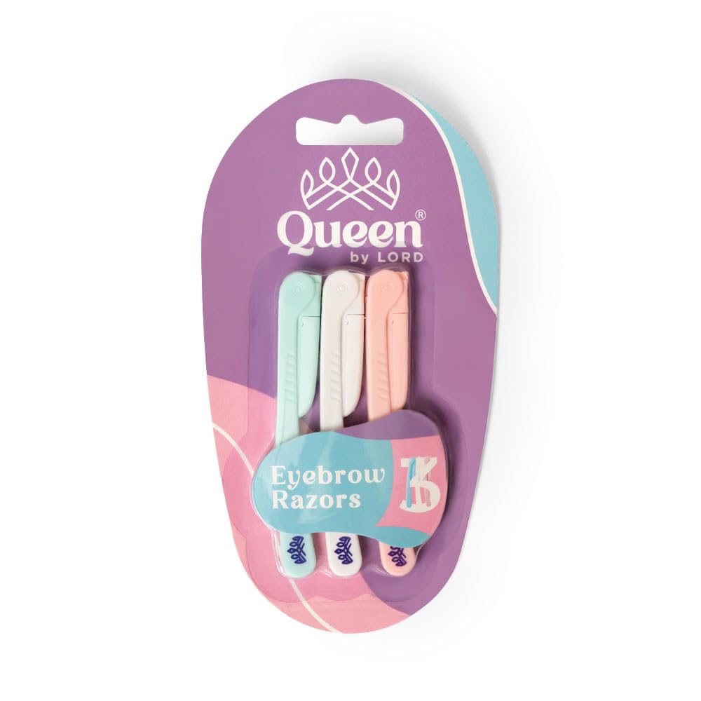 Eye Brow Foldable Razor for Women 3-Pack, Multicolor