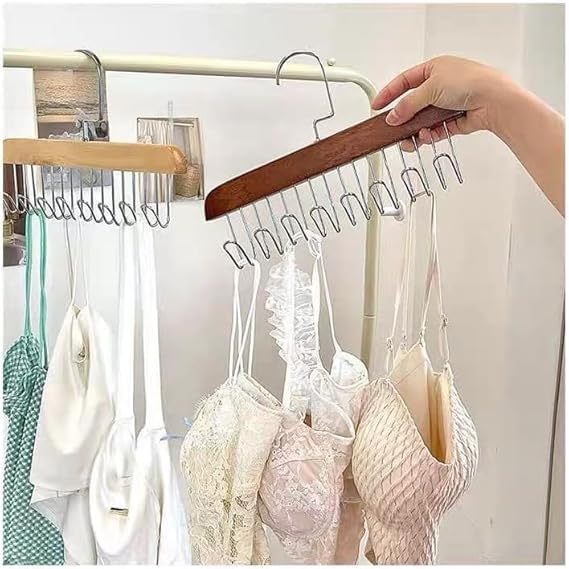 "EasyCloset 8 Hook Arrangement - Smart Design Sturdy Space Saving Hanger and Organizing Clothes Easily and Quickly - Ideal for Organizing Pants, Scarves, Braes | By Generic
