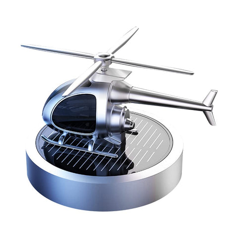Solar Airplane Car Aroma Diffuser Rotating Helicopter Aromatherapy Ornaments Air Freshener Car Dashboard Perfume Decoration Essential Oil Diffuser Multicolour