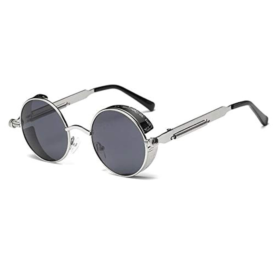 Round Metal Sunglasses Steampunk Men Women Fashion Glasses Brand Designer Retro Vintage Sunglasses UV400