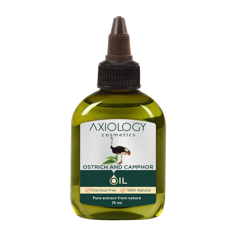 Axiology Organic Ostrich & Camphor Oil - Undiluted, Pure & Natural 75ml