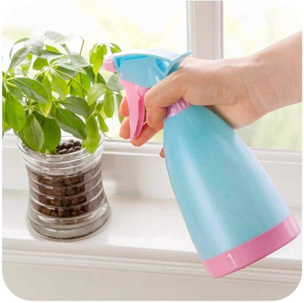 Spray Bottle Set, 500ml Plastic Mister, Blue and Pink, (Pack of 1)