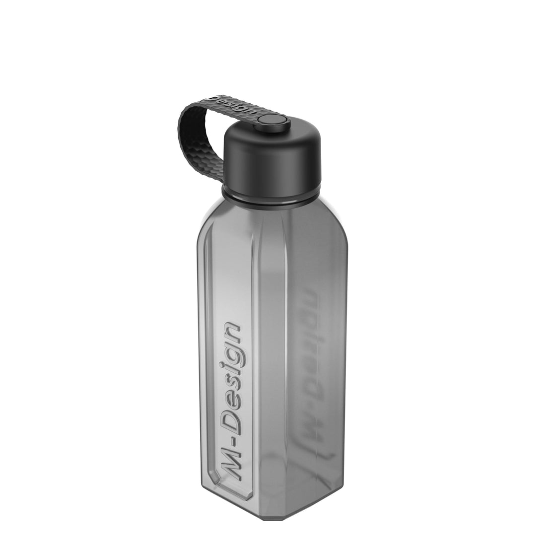 M-Design Water Bottle 0.65L - BPA Free, Dishwasher Safe, Food Safe - Smoke Black