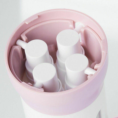 "4 in 1 Travel Bottle Set: Cosmetic & Skincare Dispenser, Liquid & Leak-Proof" - These multifunctional bottles combine travel, beauty and convenience, perfect for shampoo, lotion and cosmetics.