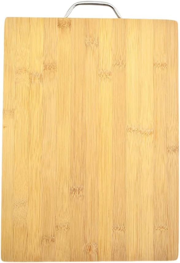Bamboo Kitchen Cutting Board with Handle, Wooden Chopping Block for Vegetables and Fruits (20 * 30CM)