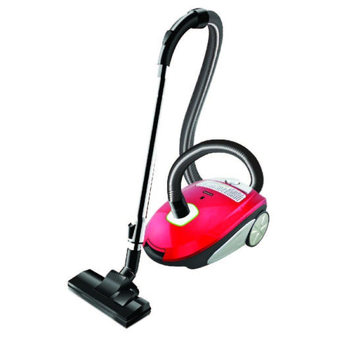 Fresh Faster Bagged Canister Vacuum Cleaner, 1600 Watt, Red - 500010785