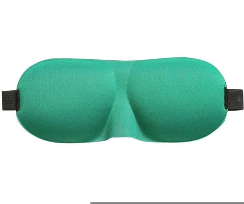 Sleep Mask for Eyes, Comfortable Eye Cover for Deep Sleep, Multi-Color with Nose Cavity for Easy Breathing, Suitable for Travel and Home (Green)