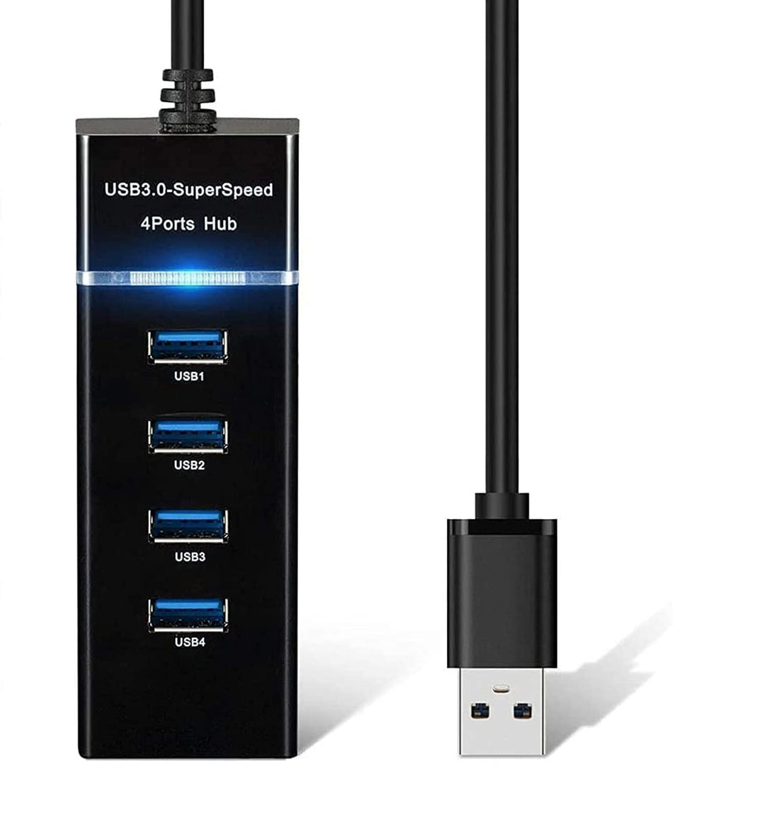 Zonic Z1106 HUB USB 3.0 (4 Ports Super Speed 5Gbps) High Quality for Computer PC - laptop 30cm - Black