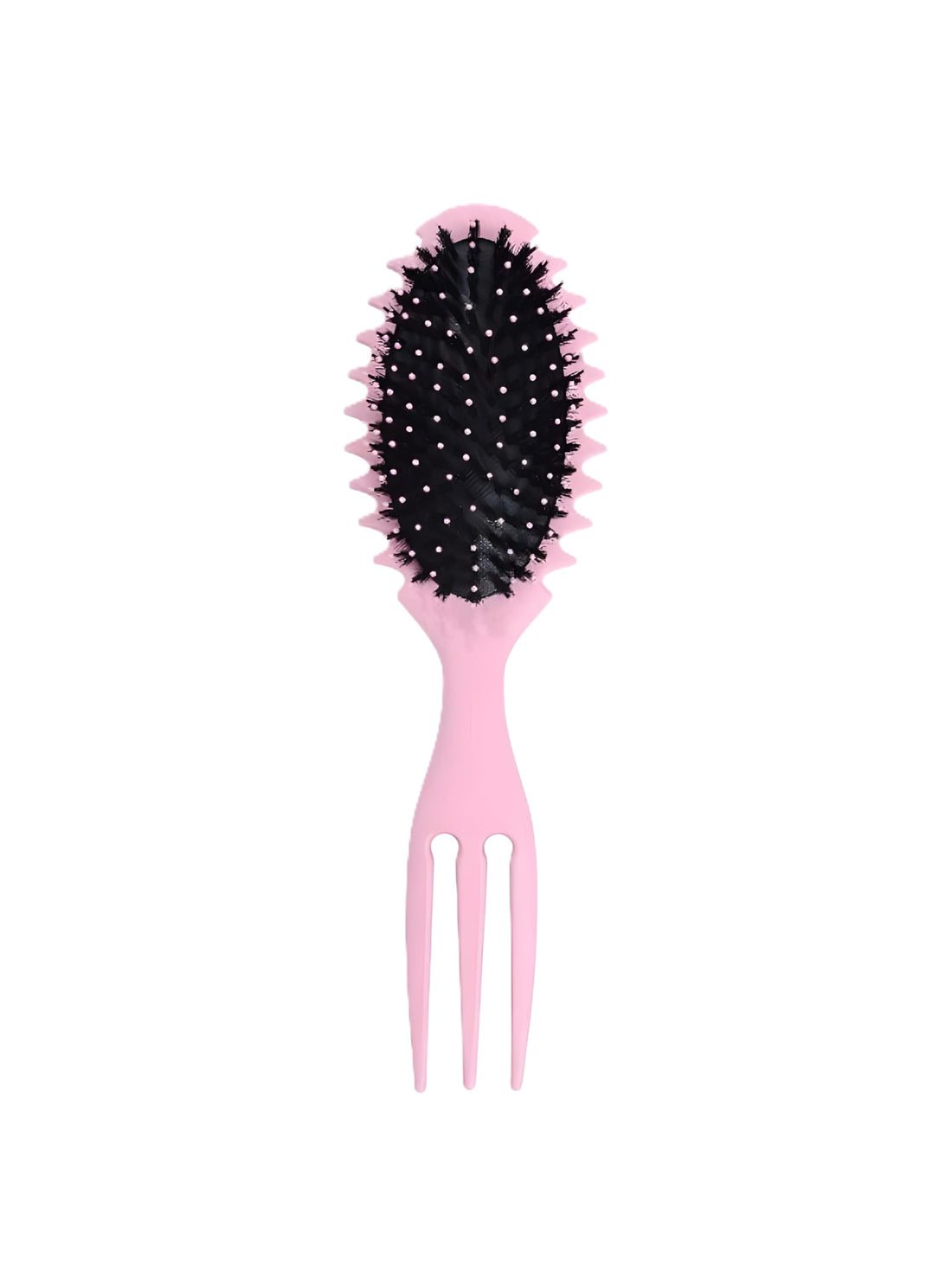 Nopatia Hair Brush, Natural Bristles Detangling and Softening Hair Brush, Flexible Teeth for Scalp Massage, Prevents Frizz and Gives Superior Shine, Perfect for Daily (Pink)