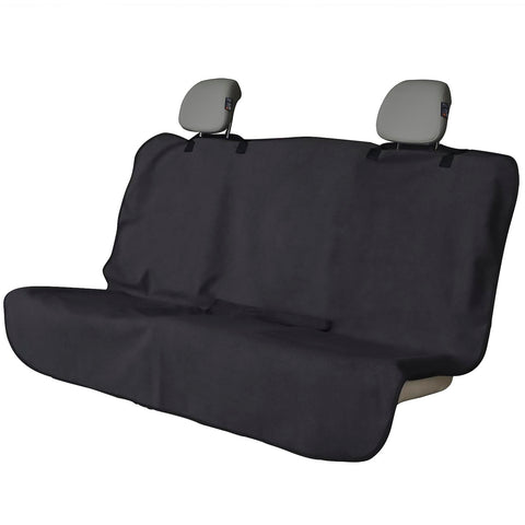 Back Seat Cover Waterpoof Rear Bench Towel Seat Cover for Gym Swimming Surfing Running, Non-Slip Rear Seat Protector Universal Fits Most Auto Truck Van and SUV (Bench Black)