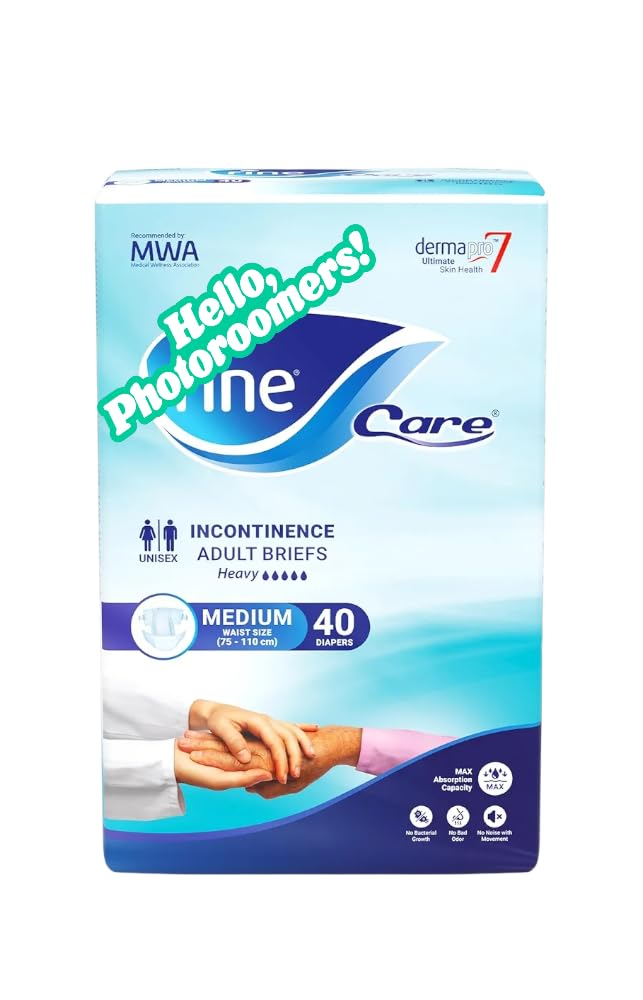 Fiine Care Incontinence Adult Diapers breifs, Medium Size,Waist 75-110 cm, Count 40 sku 425