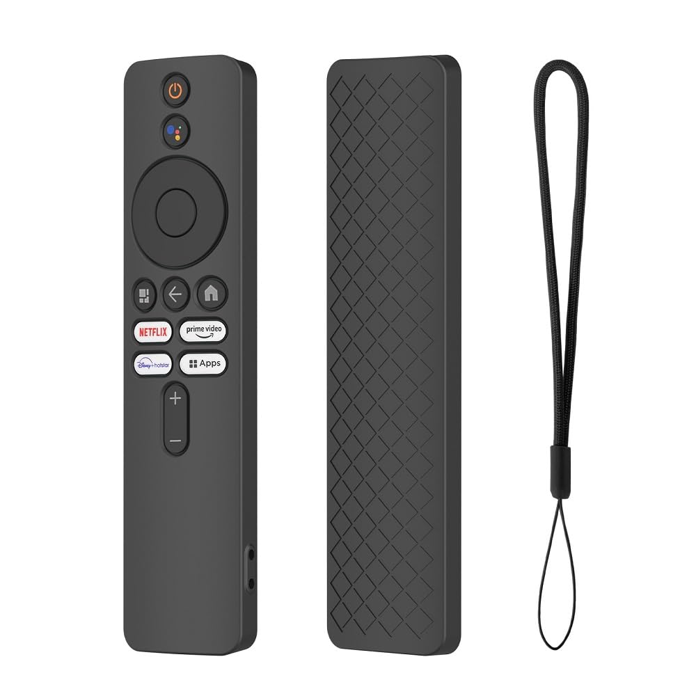 fashion mania 1pcs Protective Case For Xiaomi Mi TV Box S 2nd Gen Shockproof Protector Shell For Mi TV Stick Remote Control Replacement Shell (Black)