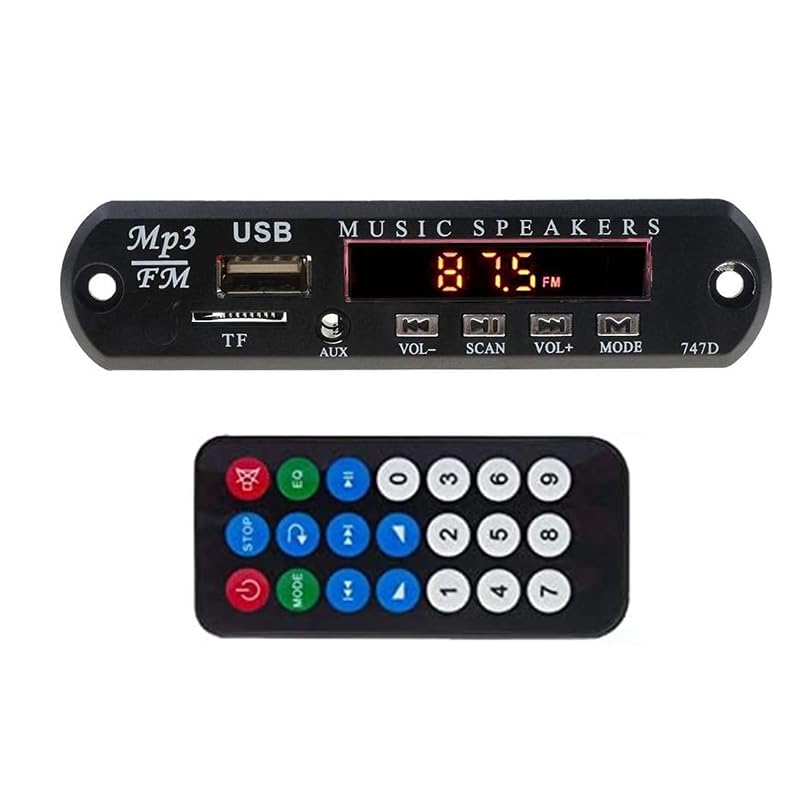 Kapper Trade Music Sound Board Module with Bluetooth FM Radio Card Reader Remote (Code :1553) - KaberTrade