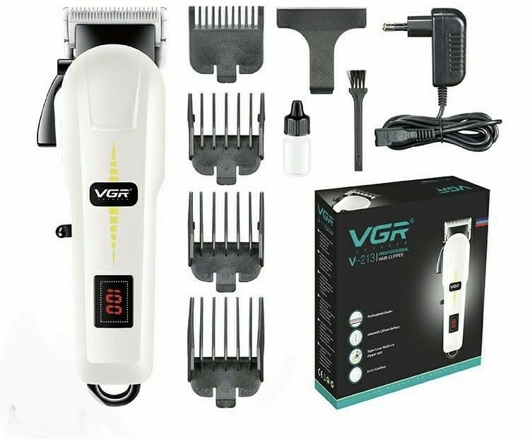 VGR vg-213 Dog Grooming Kit for Cats and Men - Professional Rechargeable Cordless Dog Grooming Clippers for Thick Coats, Small and Large Dogs, Pet & Men Clippers