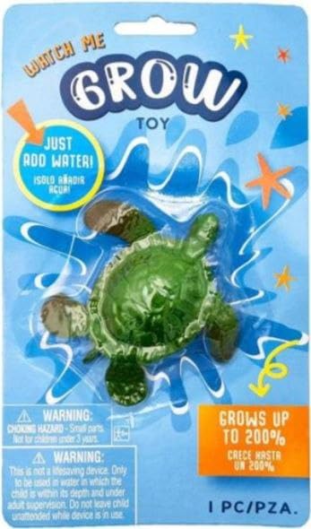 Sea Animals Play Set Grow in Water Shapes and Very Large Size Grow 200% Fun for Kids (Turtle)