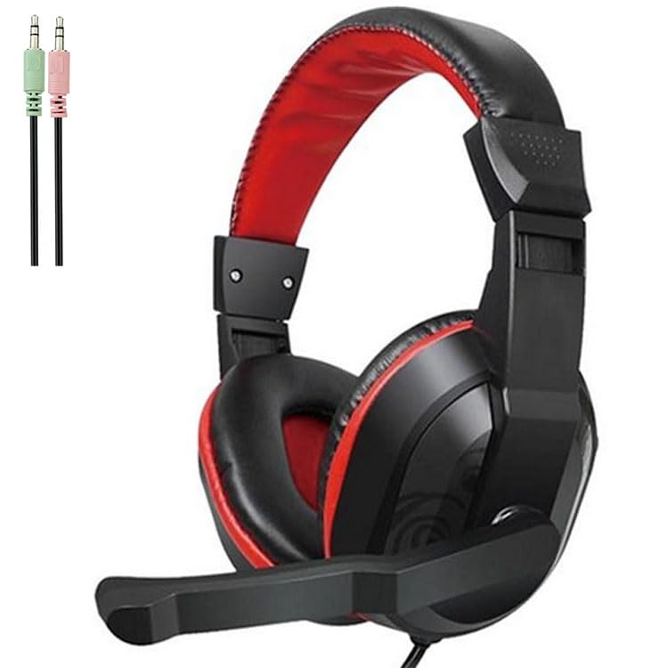 For JEDEL GH112 Gaming Headset - Stereo Sound - Volume controll in Earcups - works with two 3.5MM For PC