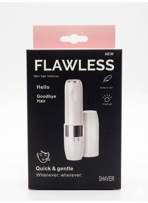 Flawless Mini Hair Remover for Women Portable Facial Hair Remover Electric Eyebrow Trimmer Painless Hair Removal Device with Smart Light Gentle Skin Safe Razor Lip Chin Peach Fuzz Remover