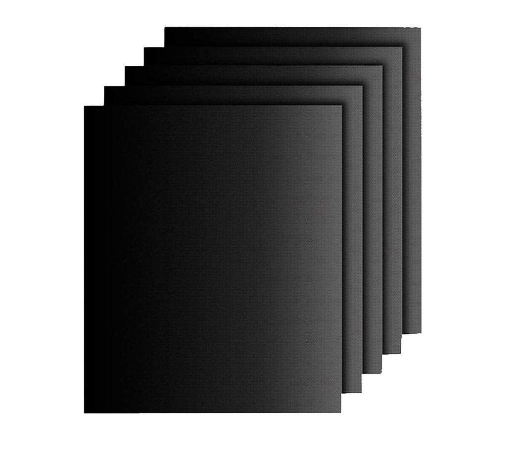 Non Stick Grill & Baking Mats - Reusable, Easy to Clean, 0.25mm Thick Set of 5