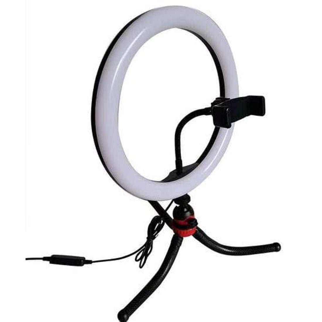 LED Ring Light Video Photography Makeup Camera Smartphone Fill Lamp with Flexible Tripod