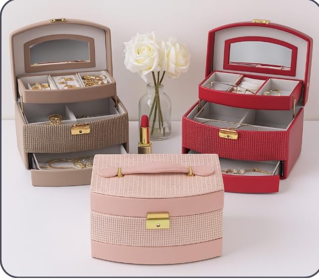 Home Care X-528 Jewelry Bag, Faux Leather, Organizer,Home Use