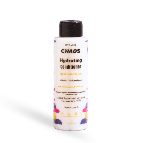 Chaos Hydrating Conditioner for Dull & Frizzy Hair, Natural Ingredients with Coconut & Avocado Oil, Jojoba, Macadamia, Vitamin E & B5 – 380ml – Sulfate & Paraben Free
