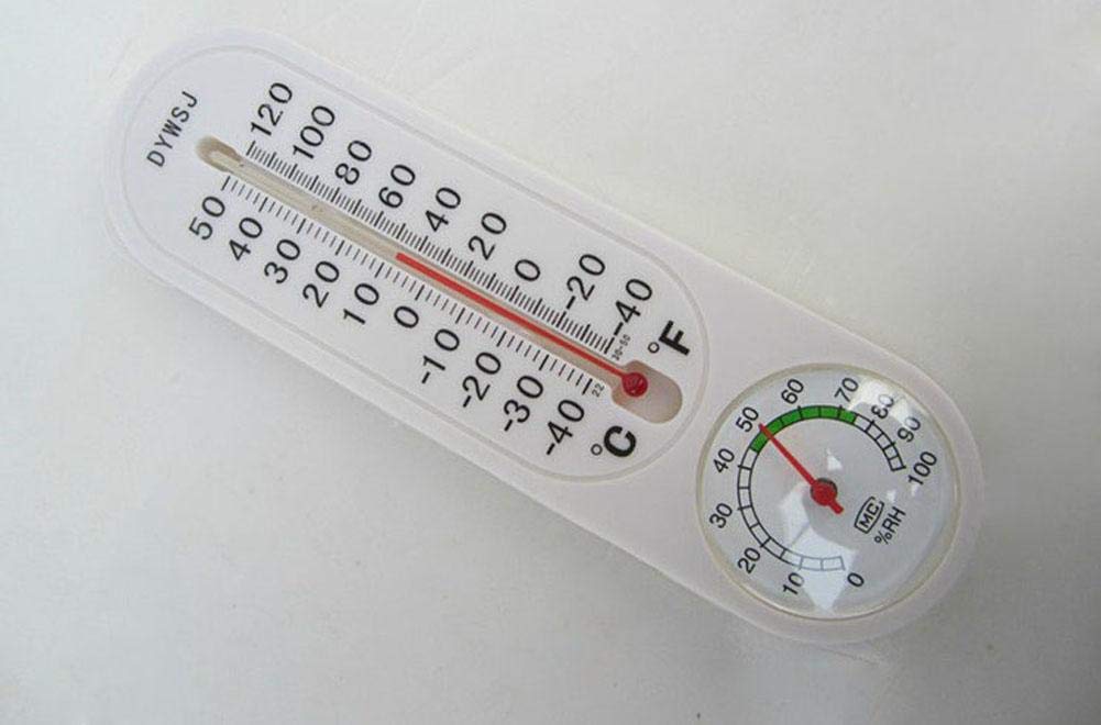 Thermometer for measure the temperature of the air in the open and closed places with humidity