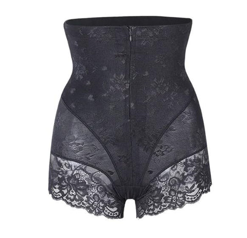 Lace Shapers Body Shaper with Zipper Panties Double Tummy Control Women Shapewear Waist Trainer Butt Lifter Weight Loss