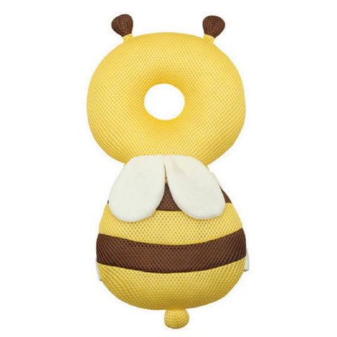 Hewnda Baby Head Protector - Baby Walker Protective Head Adjustable Baby Safety Mat Protective Head Cute Bee Suitable Age 4-36 Months (Yellow), Yellow, 1 Count (Pack of 1)