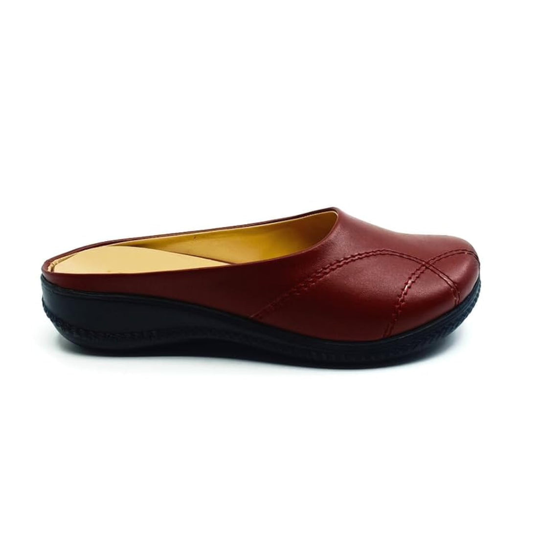 She Footwear Women Leather Flat Sabo - 210