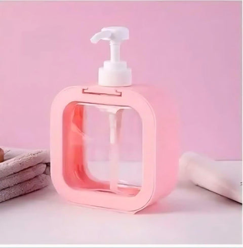 DESPENCER Hand Soap Dispenser for Bathroom, Jar, Shower Shampoo, Laundry Powder, Liquid Soap Dispenser for Kitchen Sink Elegant Matte Finish (pink)