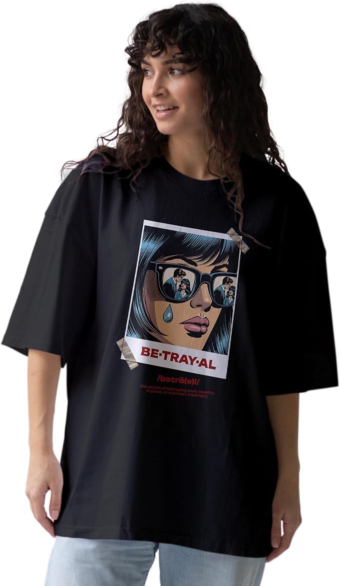 Oversized Cotton T-Shirt For Women's