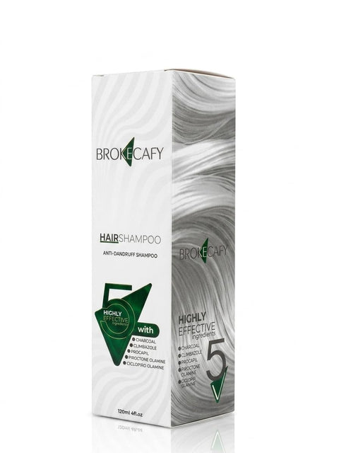 Anti-Dandruff Shampoo | with Charcoal, Procapil, Climbazole, Piroctone Olamine & Ciclopirox Olamine | Deep Scalp Detox & Care - 120ml