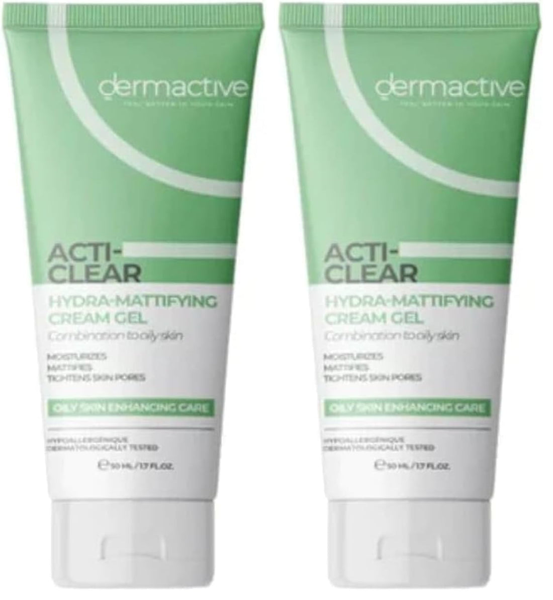 Dermactive ACTI-CLEAR Hydra-Mattifying Gel 50ml (Pack of 2)