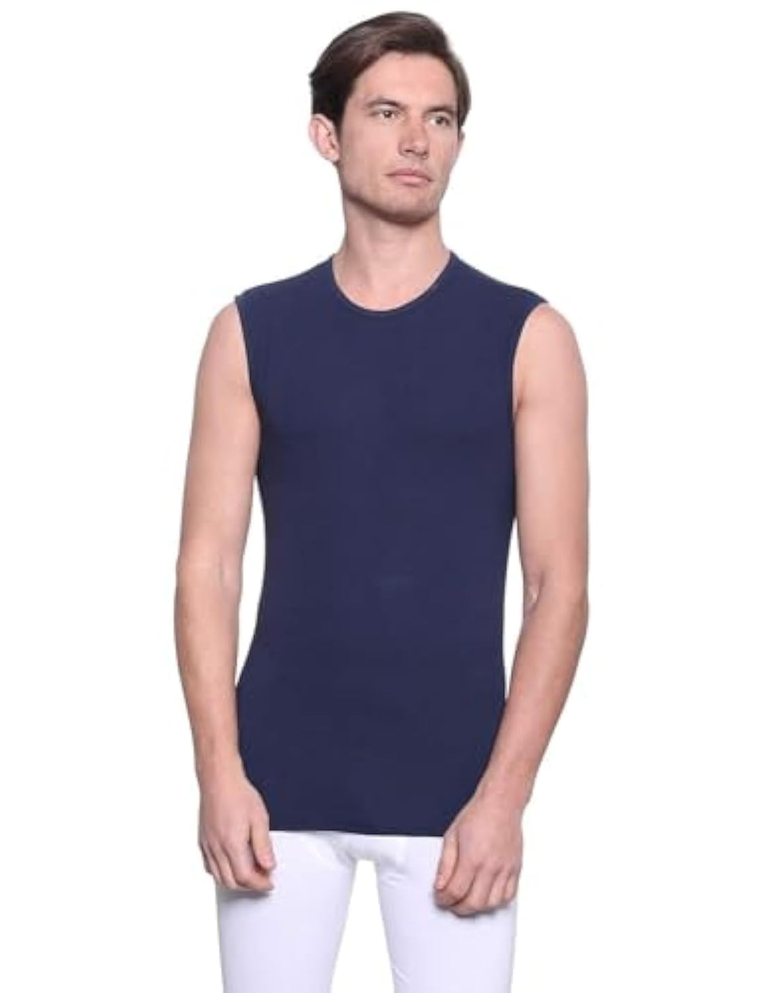 Dice Mens Crew Neck Solid Muscle Tee Undershirt