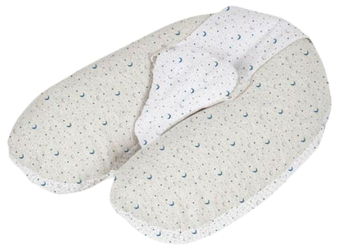 mamas gift 3-in-1 Multirelax Pillow - Pregnancy, Nursing & Baby Support - Soft Cotton Cover - Versatile Comfort for Mom & Newborn - Crescent Moon Design