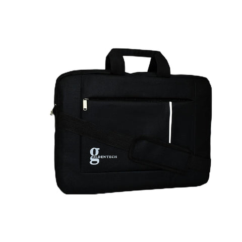 Golden Tech Unisex Modern Laptop Handbag - Black, Fashion