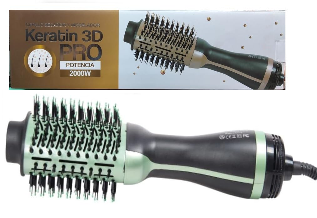 2000W Hair Dryer Brush for Easy Hair Straightening Multifunctional Hot Air Distribution Brush 3 Levels Easy Control