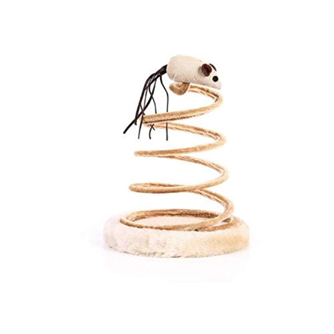 Pet Cat Funny Toy Spring Mouse Plate Sisal Cat Tree Sticks Toys Climb Frame Scratching Posts Pet For Cat