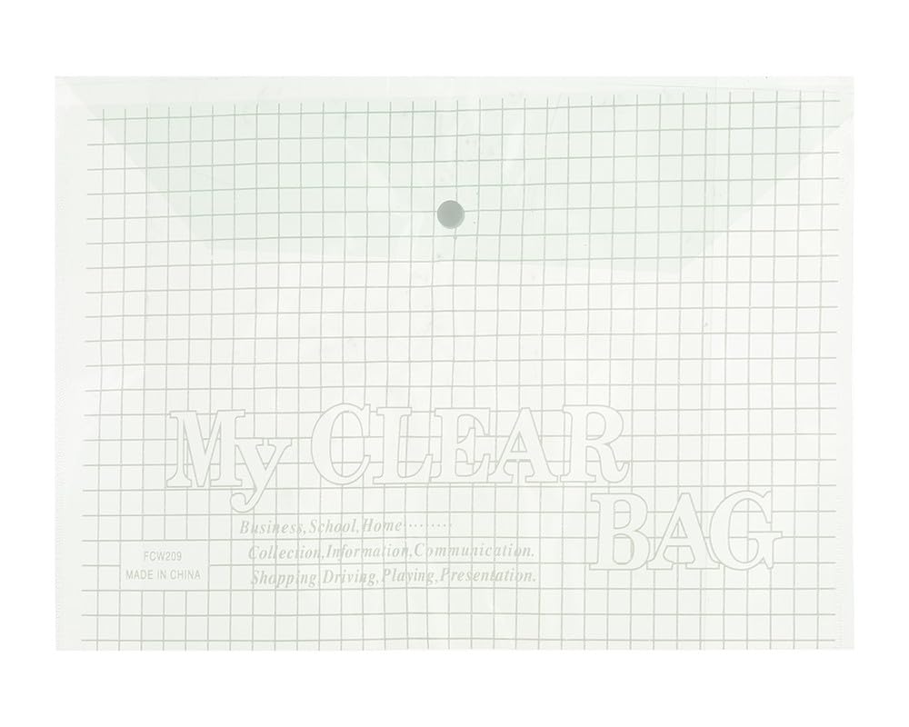 3A FC209-6 Plastic Paper Binder 6.5 Micron 24 * 35 cm with Clips 1 Piece - Green