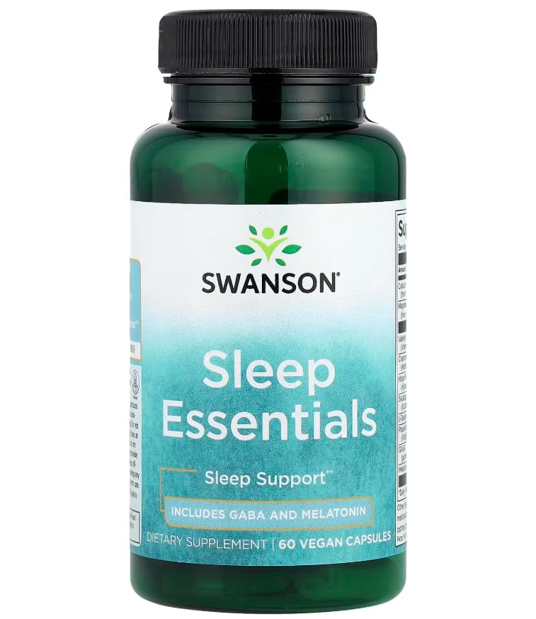 Premium Vital Sleep Essentials Complex - 60 Vegan Capsules - with Practical Pill Box - Circadian Rhythm Matrix - Restorative Sleep & Calm Shield - Non-GMO - High Bio-Integrity