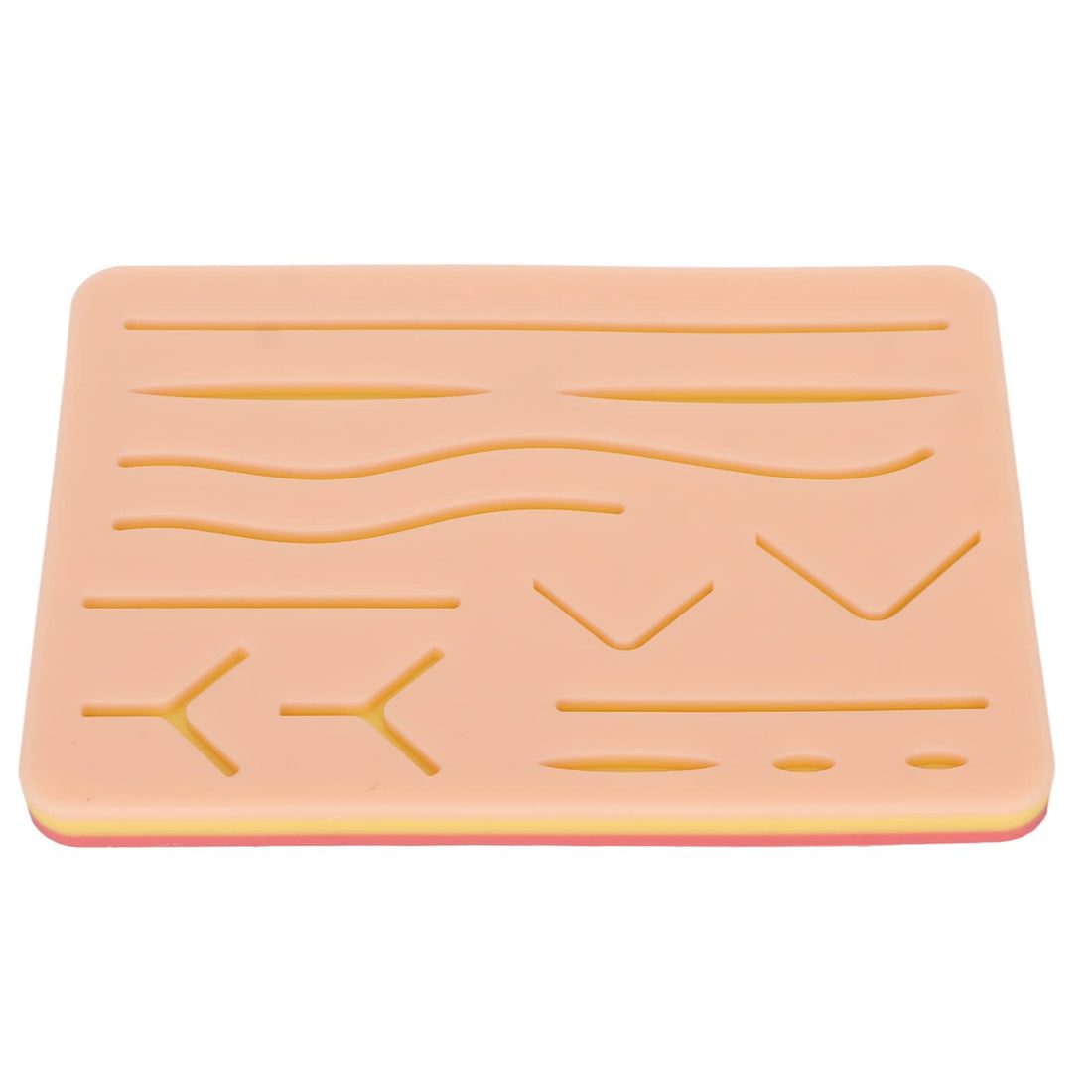 Medical Silicone Suture Exercise Pad for Training, Portable Skin Pad for Medical Students and Nurses, Simulation Model for Suture Practice