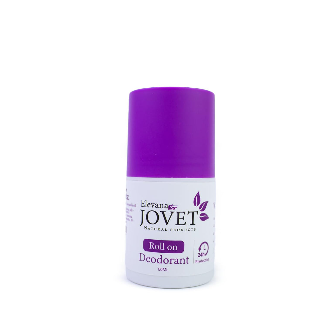 Roll on Deodorant Lavender jovet from elevana (60ML) with Whitening Effect, Long-Lasting Freshness, Smooth Skin Formula, 48-Hour Protection, Helps Delay Hair Regrowth