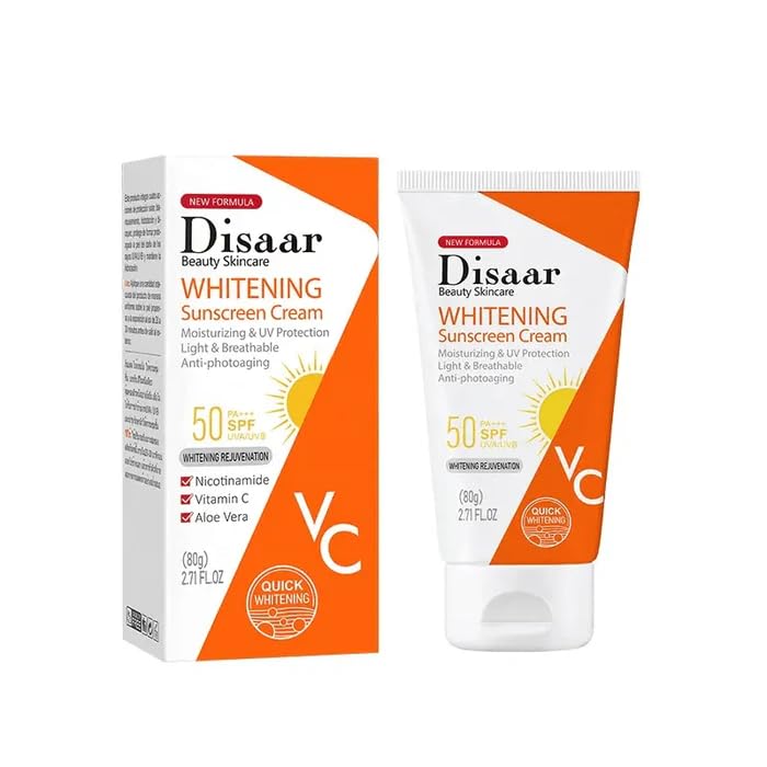 Disaar Skin Whitening Sunscreen Cream with Nicotinamide and Vitamin C 80g