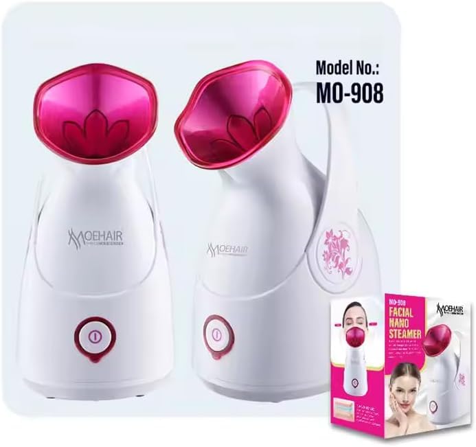 Nano Ionic Face Steamer, Professional Facial Mist Humidifier with Auto-Off, 70ml Tank, Deep Pore Cleansing and Moisturising